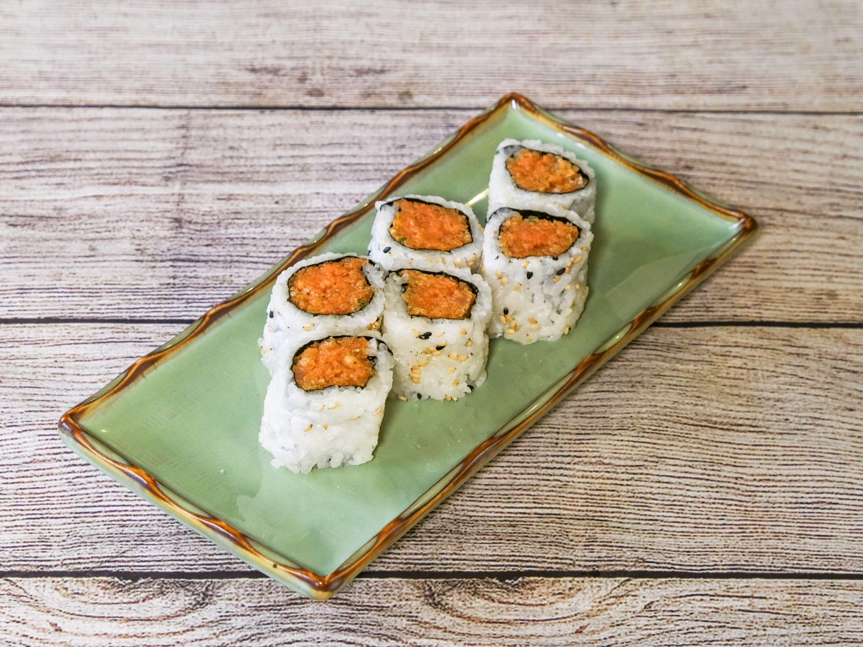 Order Spicy Tuna Roll food online from Ginza Japanese Restaurant store, Budd Lake on bringmethat.com