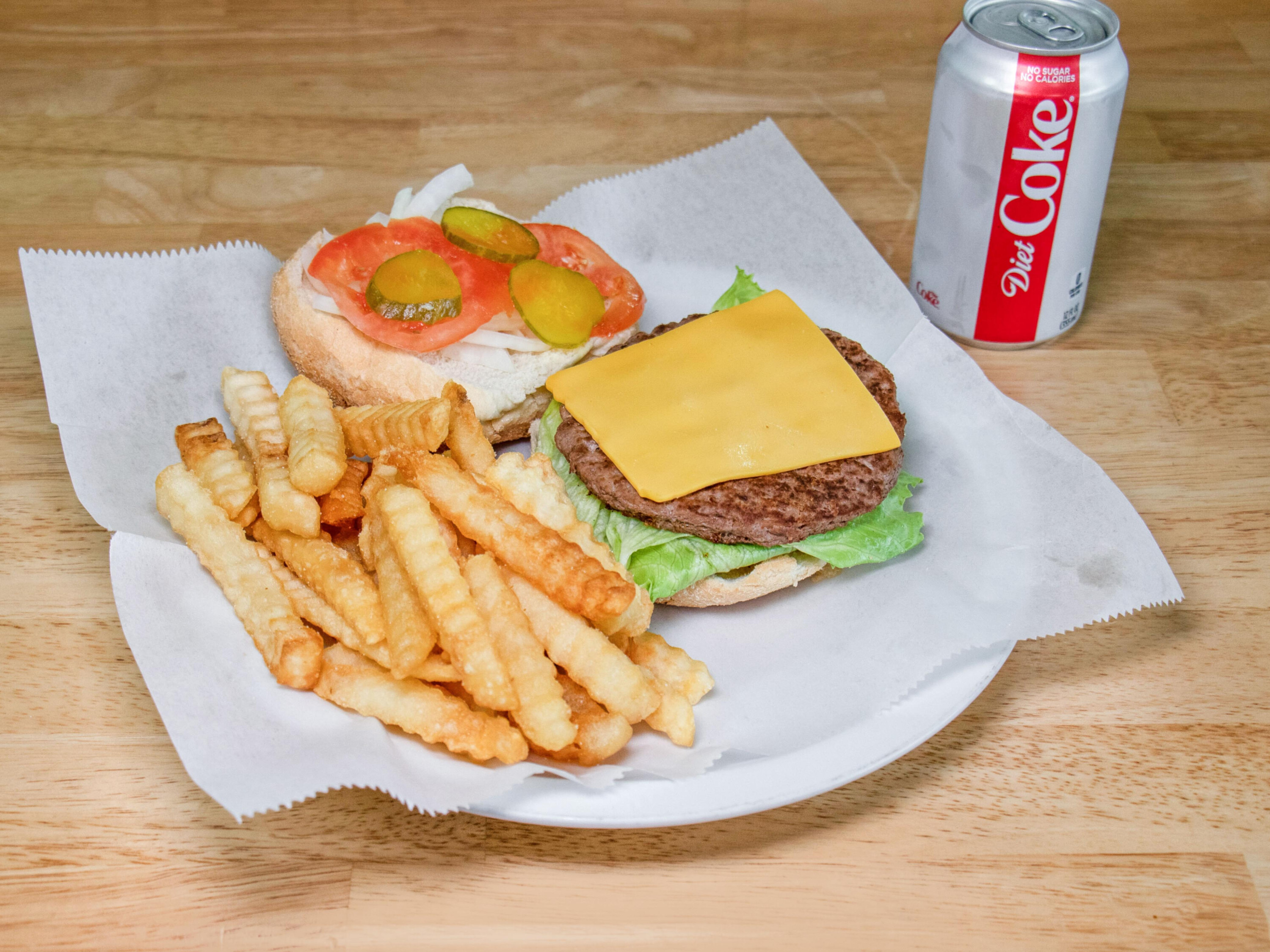 Order 2. Cheeseburger Combo food online from George's Steak N Things store, Fairfax Station on bringmethat.com