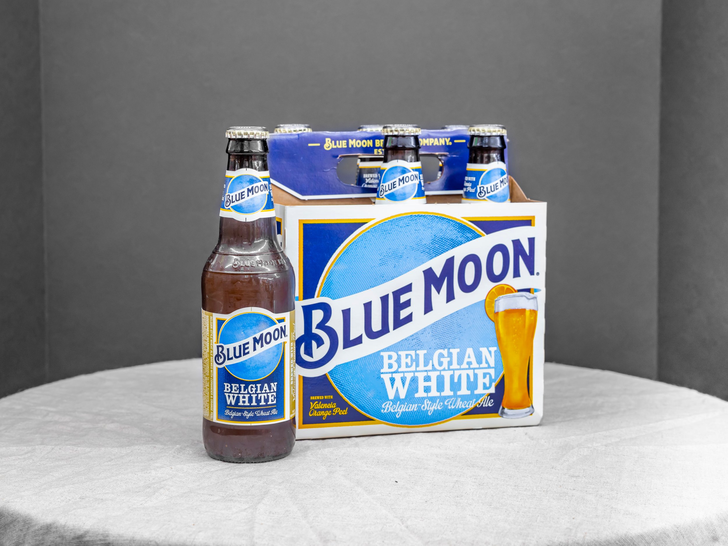 Order Blue Moon Belgina White 6 Pack Bottles food online from Bistro Liquor store, Huntington Beach on bringmethat.com