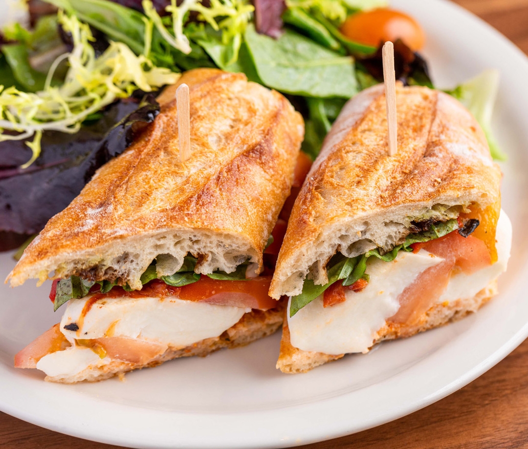 Order Caprese Sandwich food online from Urth Caffe store, Pasadena on bringmethat.com