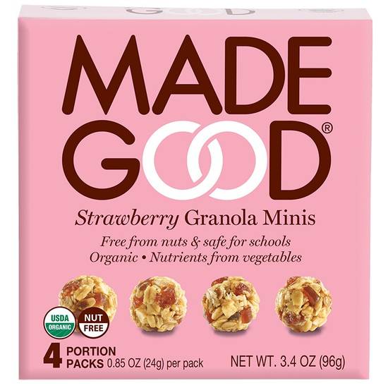 Order Made Good Strawberry Granola Minis, 4 CT food online from CVS store, LYNCHBURG on bringmethat.com