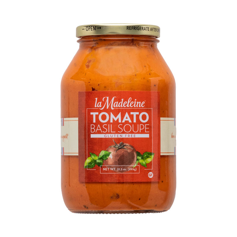 Order Tomato Basil Soup food online from La Madeleine French Bakery & Cafe store, Dallas on bringmethat.com