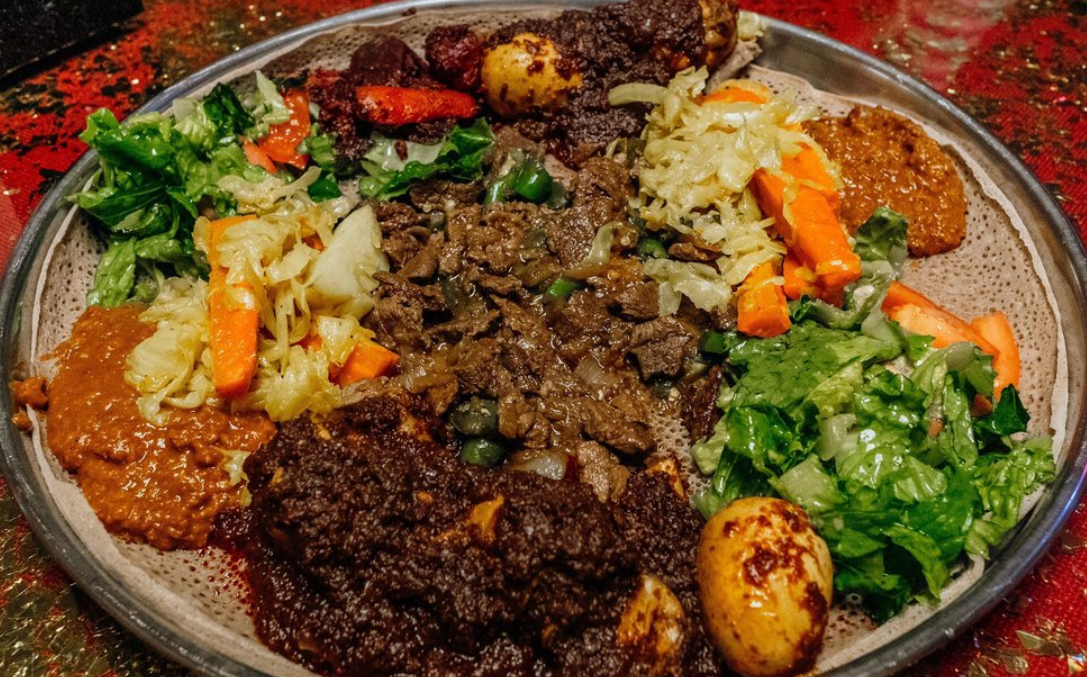 Order Meat and Veggie Combo food online from African Village store, San Antonio on bringmethat.com