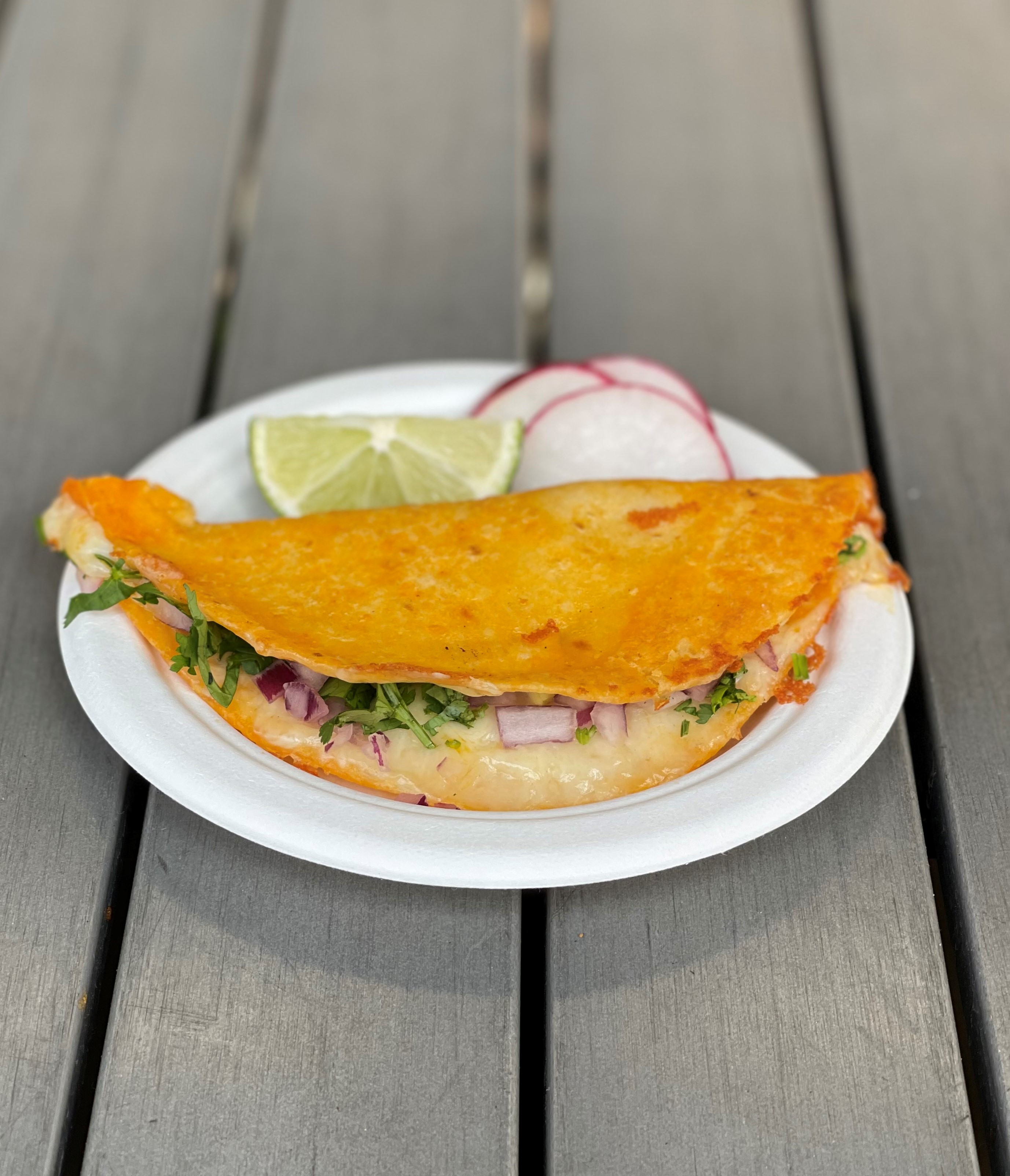 Order Cheese Quesadilla food online from Teddy Red Tacos store, Venice on bringmethat.com