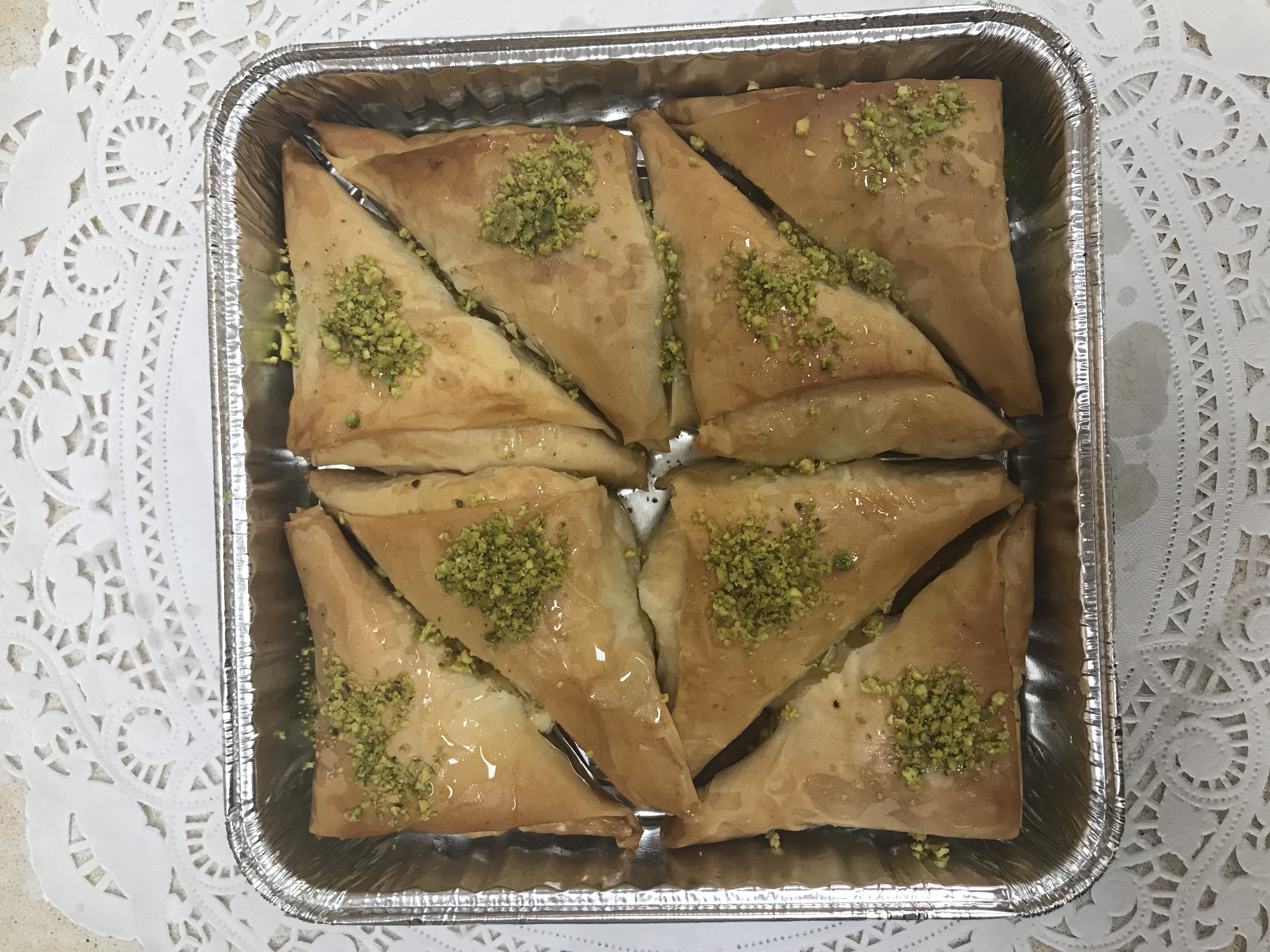 Order Warbat,  sheibiat pastry filled with ashta cream  food online from Zaatar Factory Bakery store, Burbank on bringmethat.com