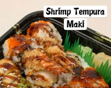 Order Shrimp Tempura Maki food online from Hoshiya Sushi store, Brighton on bringmethat.com