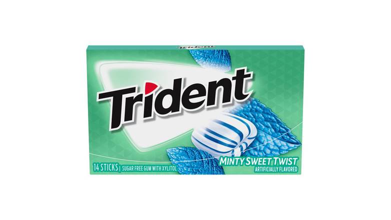 Order Trident Minty Sweet Twist Sugar Free Gum - 14 Ct food online from Trumbull Mobil store, Trumbull on bringmethat.com