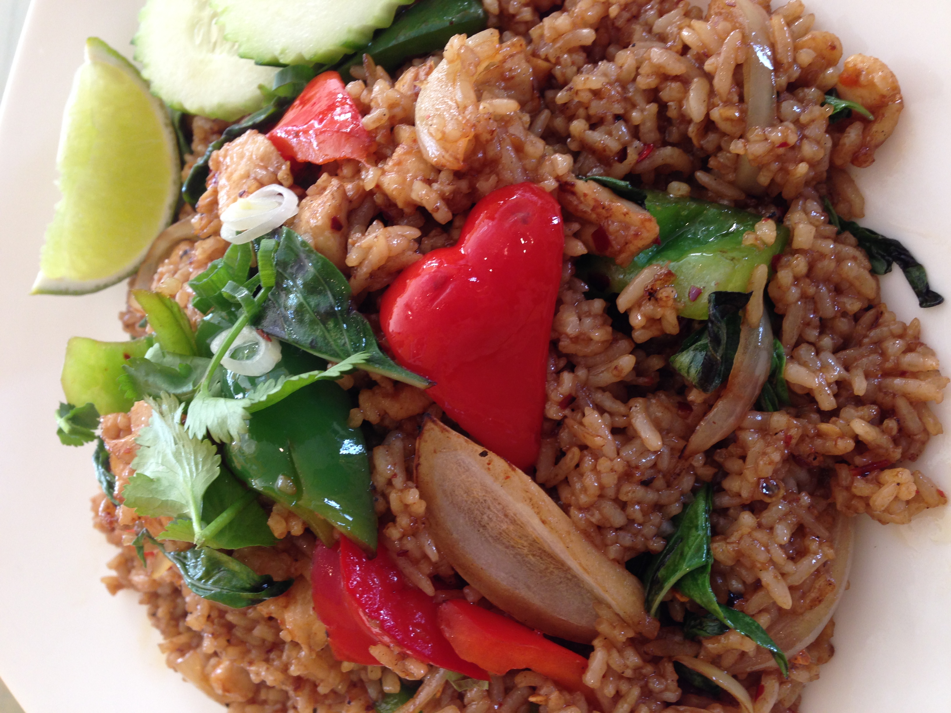Order Spicy Basil Leaves Fried Rice food online from Thai Apsara store, Beaverton on bringmethat.com