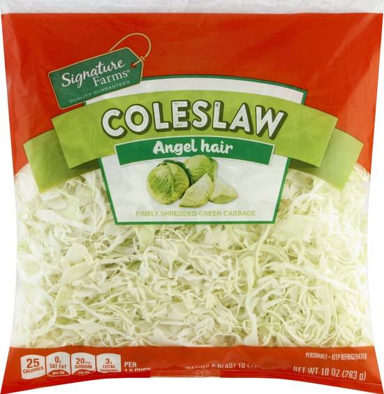 Order Signature Farms · Coleslaw Angel Hair (10 oz) food online from Safeway store, Concord on bringmethat.com