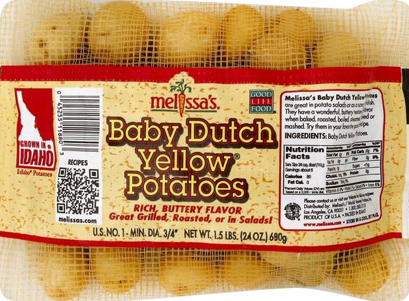 Order Melissa's · Baby Dutch Yellow Potatoes (24 oz) food online from Albertsons store, El Cajon on bringmethat.com
