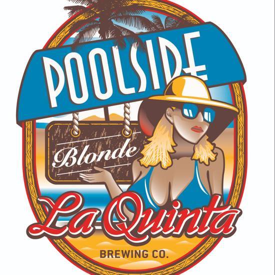Order Poolside Blonde - 4pk (16oz Cans) food online from La Quinta Brewing Co Old Town Taproom store, La Quinta on bringmethat.com