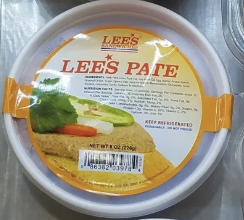Order Lee's Pate 8oz food online from Lee Sandwiches store, Artesia on bringmethat.com