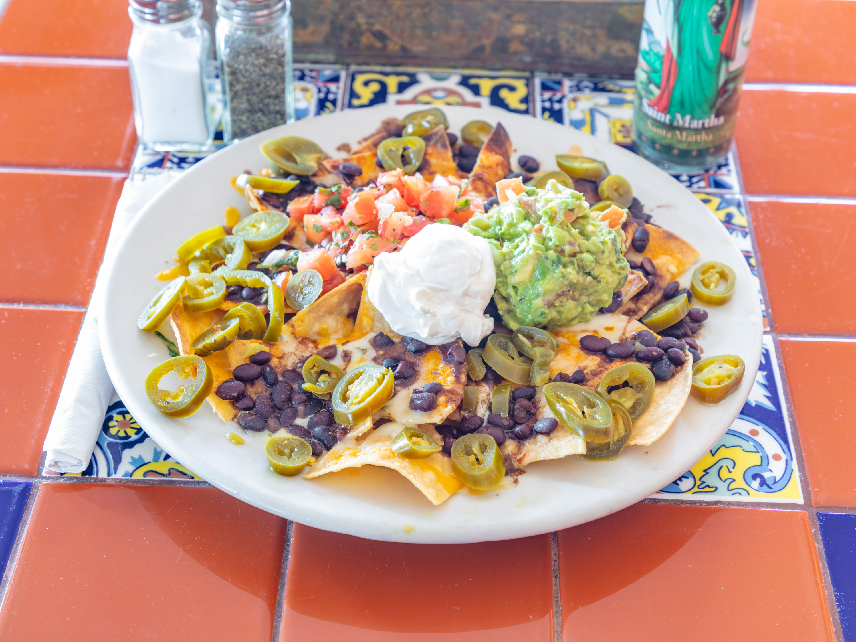 Order Black Beans Nachos food online from Allgood Cafe store, Dallas on bringmethat.com