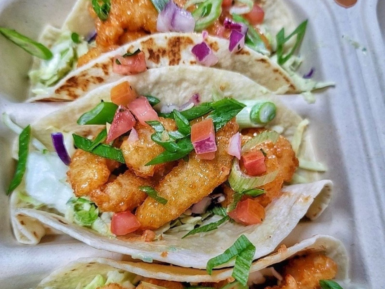 Order Shrimp Taco! food online from Right Coast Taqueria store, Deer Park on bringmethat.com