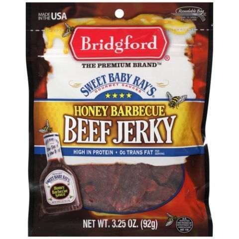 Order Bridgford Sweet Baby Ray's Original Beef Jerky 3.25oz food online from Speedway store, Centerville on bringmethat.com