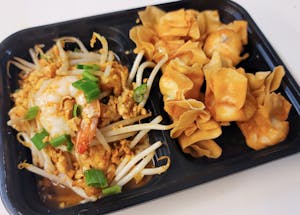 Order N-7. Wonton Pad Thai food online from Thai Smile store, Hamden on bringmethat.com