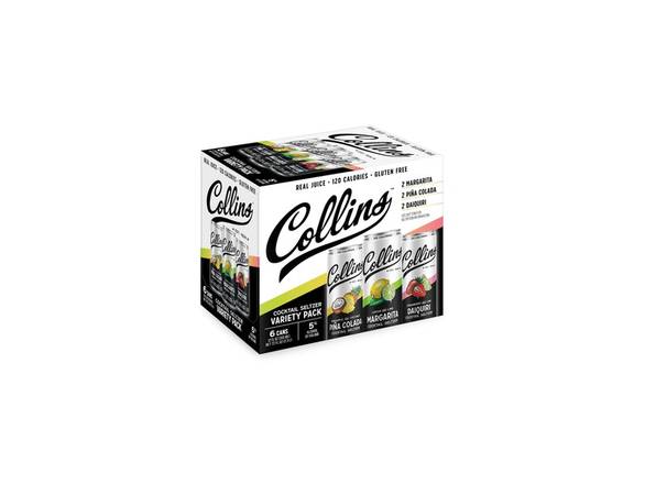 Order Collins Hard Seltzer Variety Pack - 6x 12oz Cans food online from Leo's Liquor store, Chicago on bringmethat.com