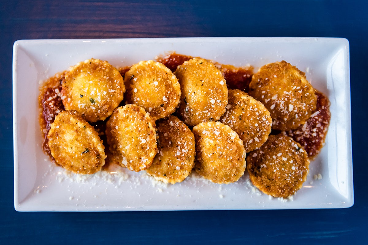 Order TOASTED RAVIOLI food online from Twisted Mac store, Round Rock on bringmethat.com
