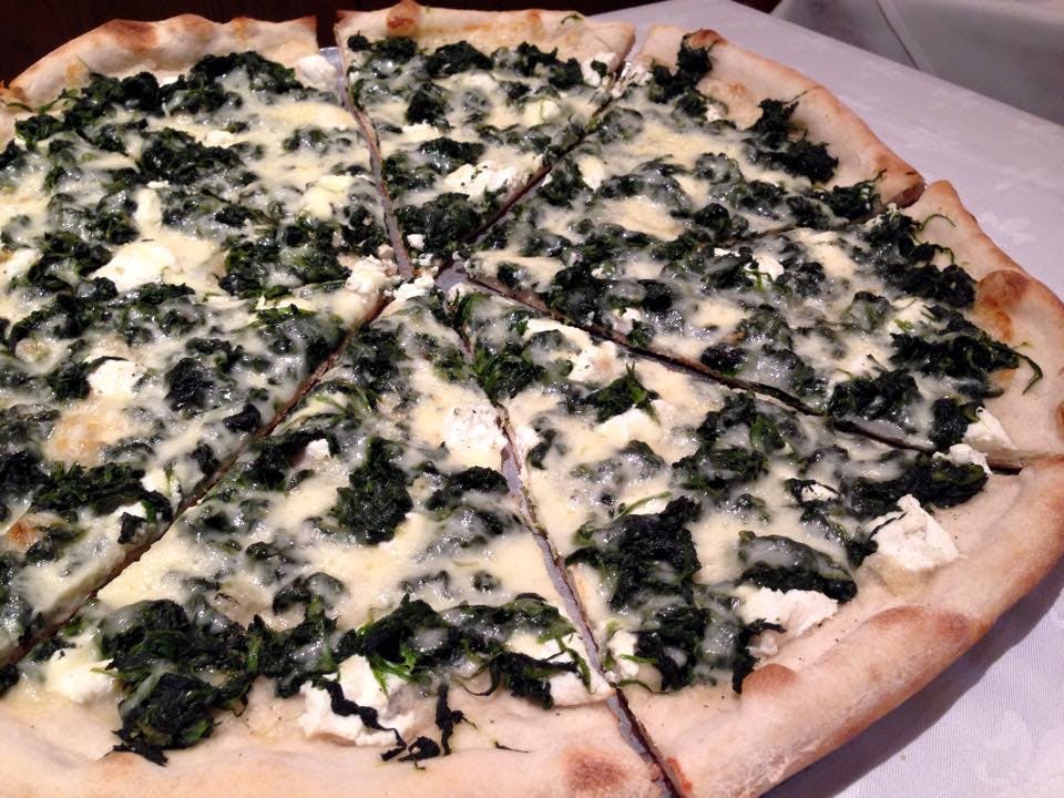 Order Spinach Pizza - Regular food online from Graziella Pizza store, Flushing on bringmethat.com
