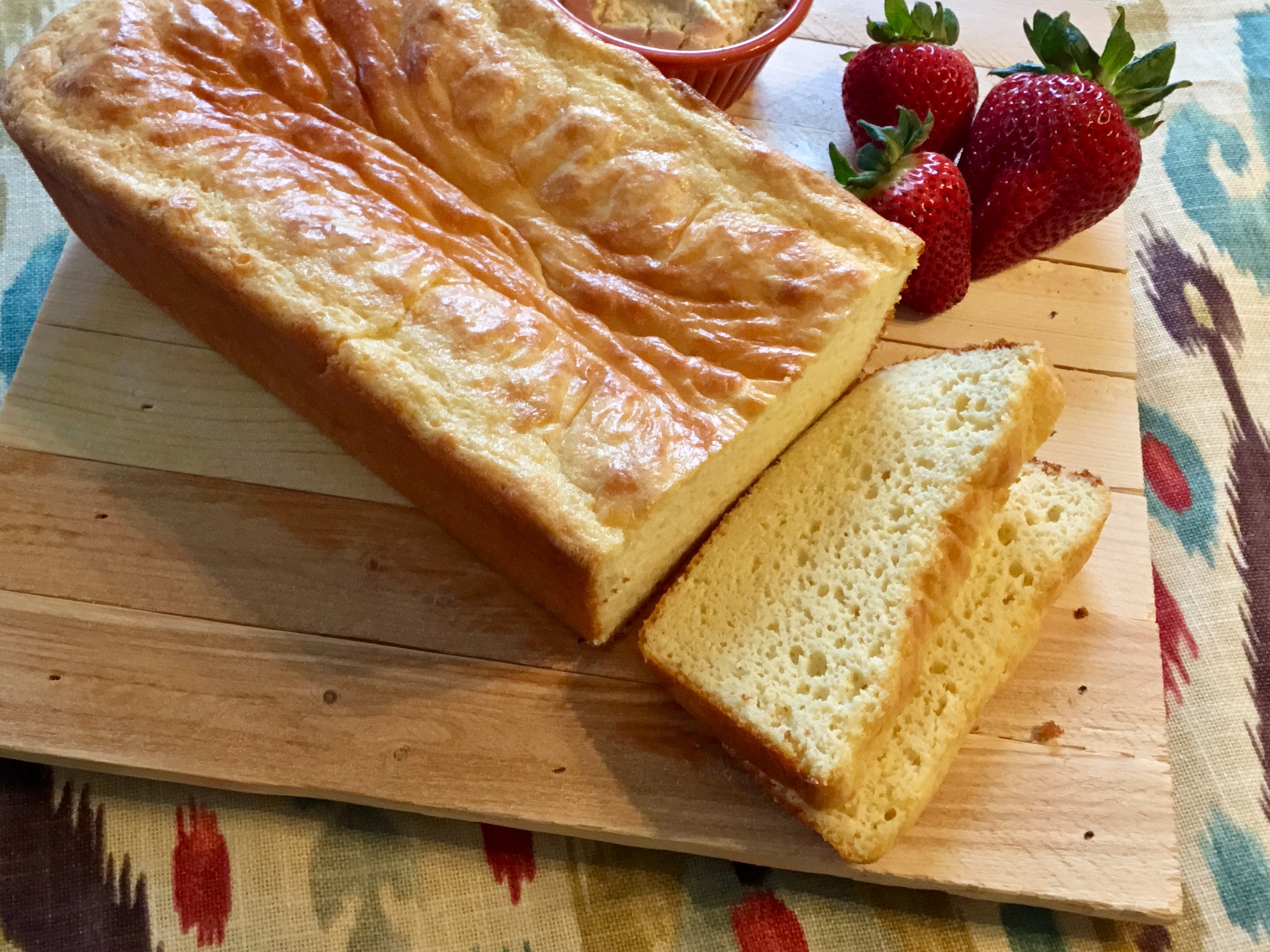 Order Strawberry Low Carb Protein Bread food online from Carbless Craze Cafe store, Youngstown on bringmethat.com
