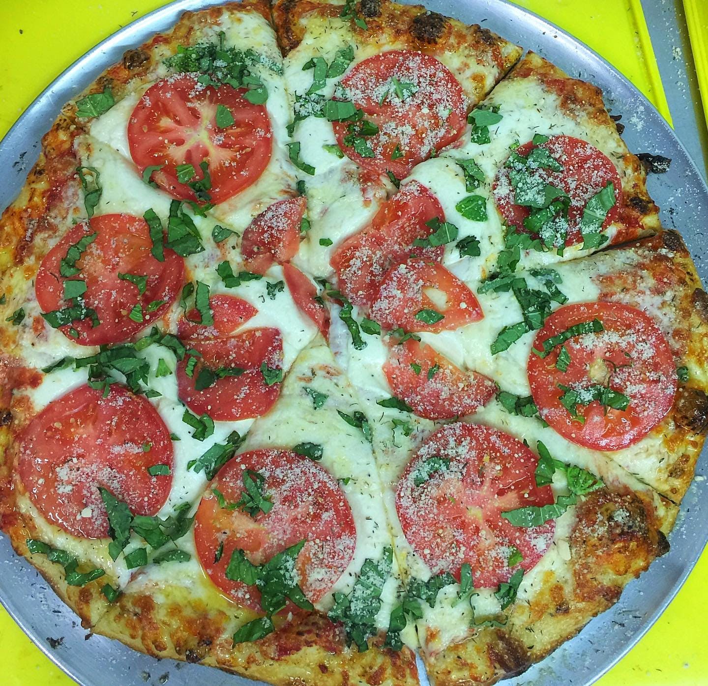 Order Margherita Pizza - 16" food online from The Grumpy Italian store, Saratoga on bringmethat.com