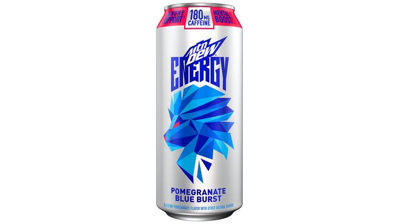 Order Mtn Dew Energy, Pomegranate Blue Burst Can food online from Route 7 Food Mart store, Norwalk on bringmethat.com