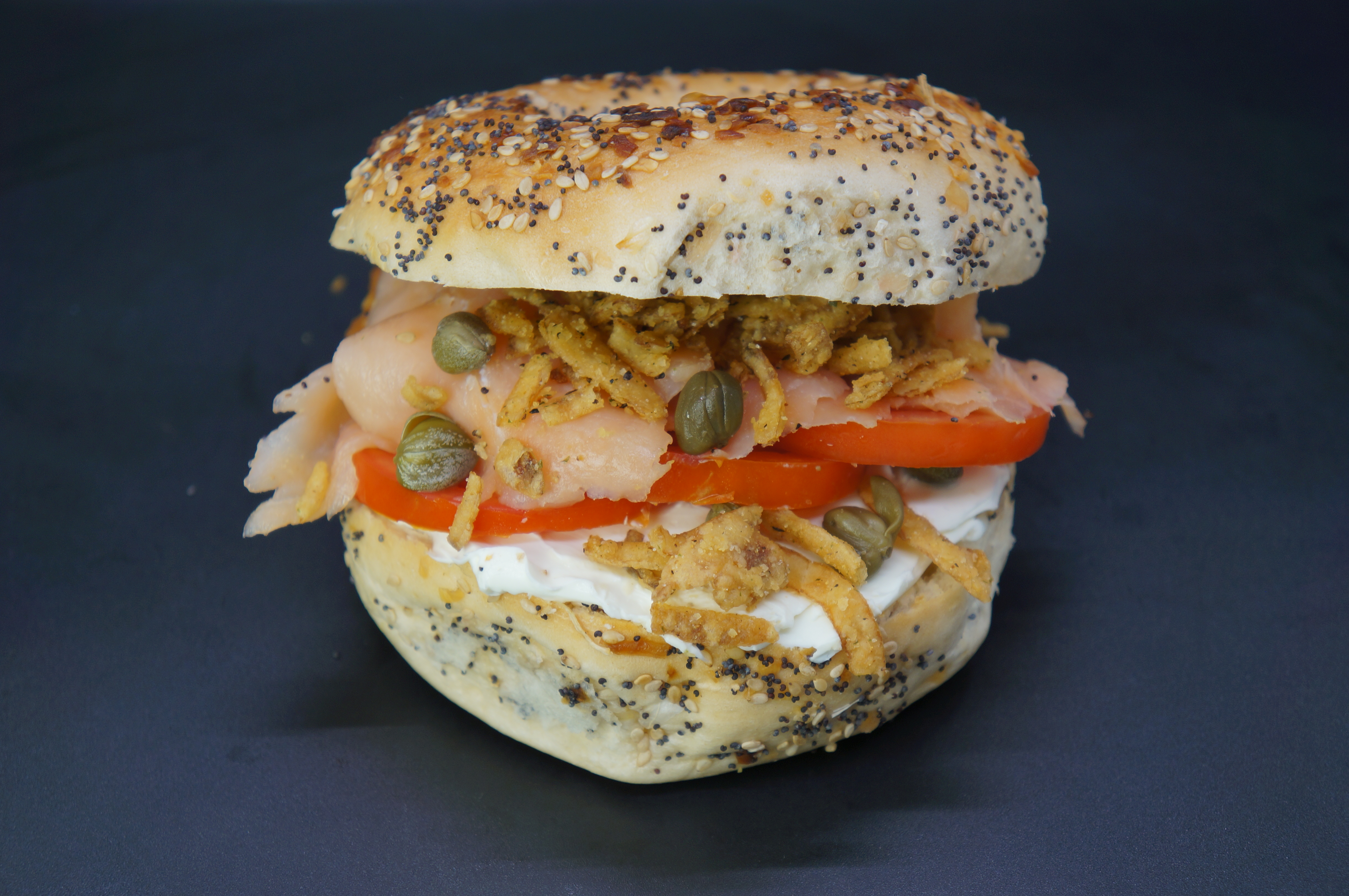 Order Bagel Deluxe food online from Fortissimo Coffee House store, Worcester on bringmethat.com