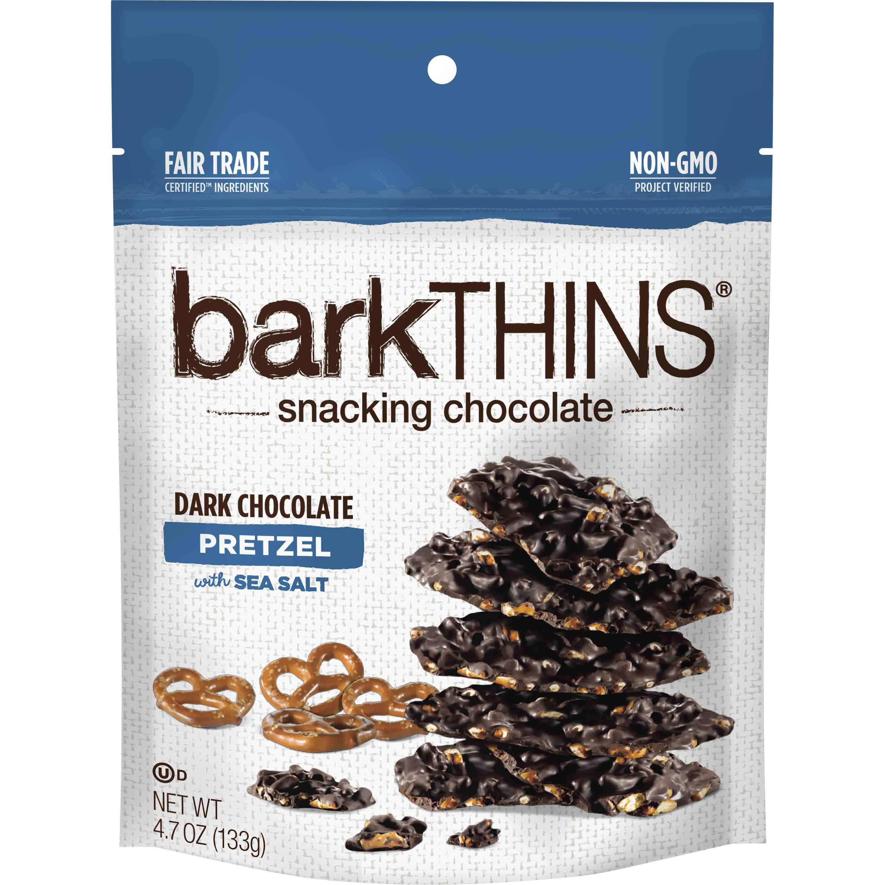 Order barkTHINS Dark Chocolate Pretzel with Sea Salt - 4.7 oz food online from Rite Aid store, MILLER PLACE on bringmethat.com