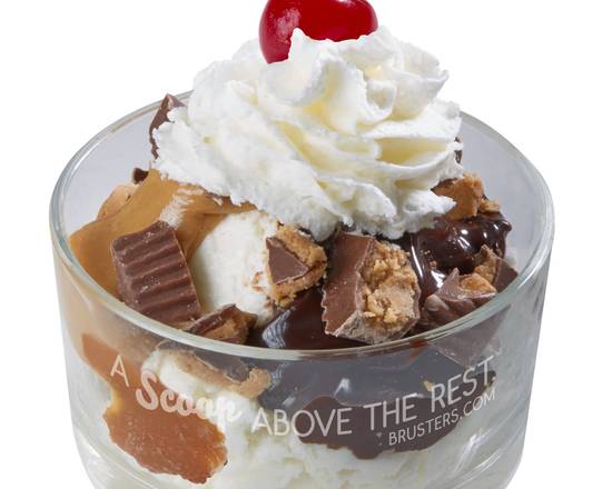 Order Peanut Butter Cup Sundae food online from Bruster's Real Ice Cream store, Marietta on bringmethat.com