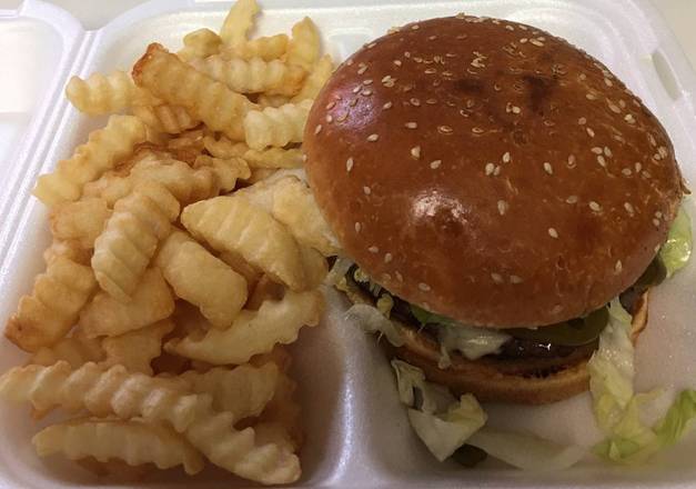 Order Hamburger with Jalapenos and French Fries food online from Taqueria El Dorado store, Chicago on bringmethat.com