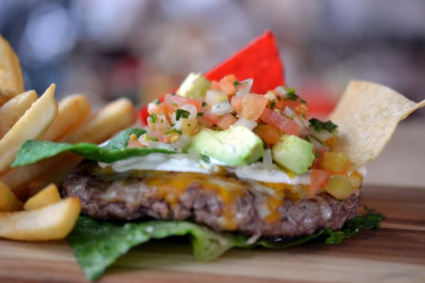 Order El Mexicano Burger food online from Lobo Loco store, Brooklyn on bringmethat.com