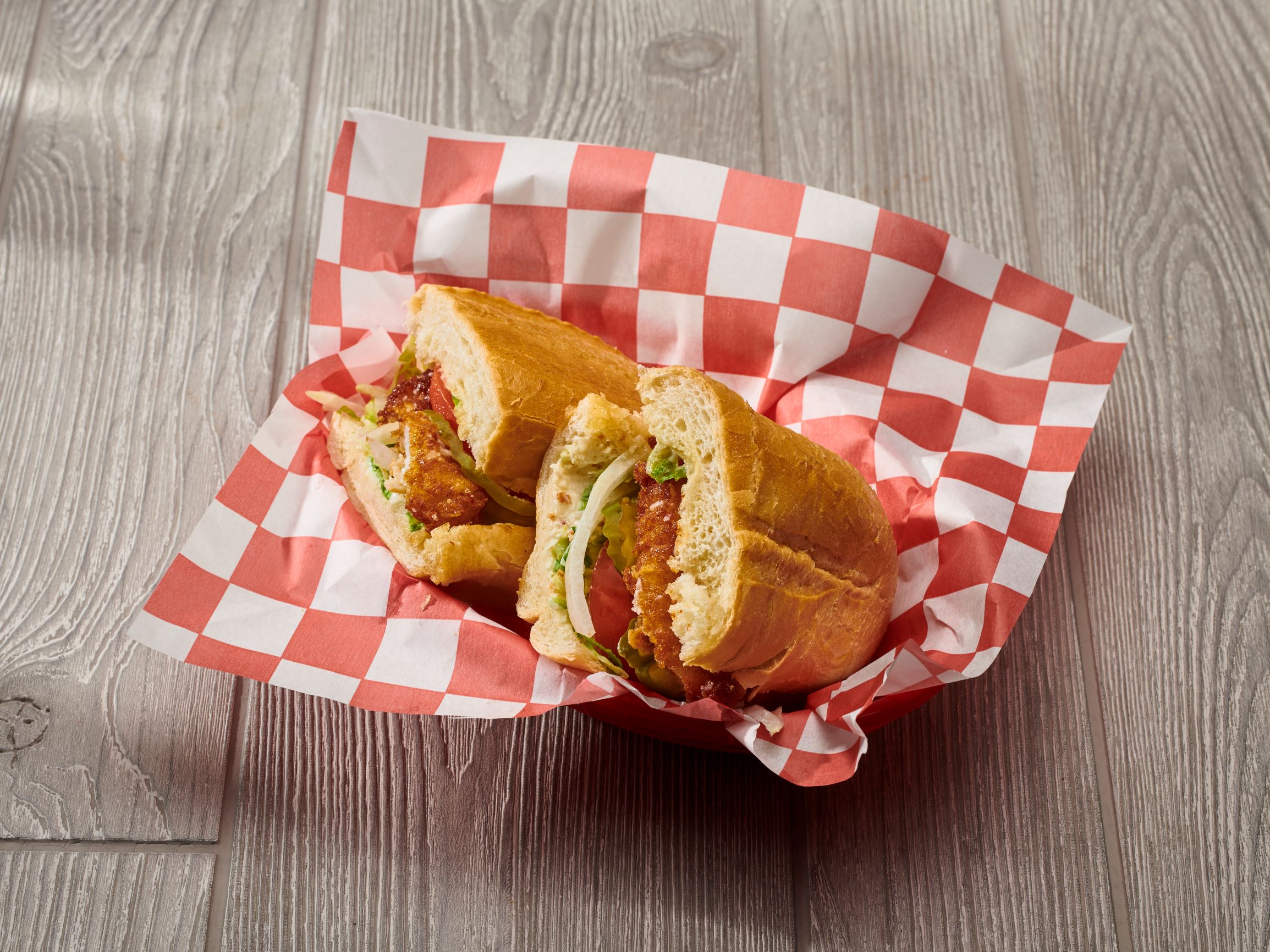 Order Fish Sandwich food online from Jino's Pizza store, Los Angeles on bringmethat.com