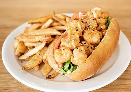 Order Shrimp Po Boy food online from Gulf Stream Restaurant store, Carolina Beach on bringmethat.com