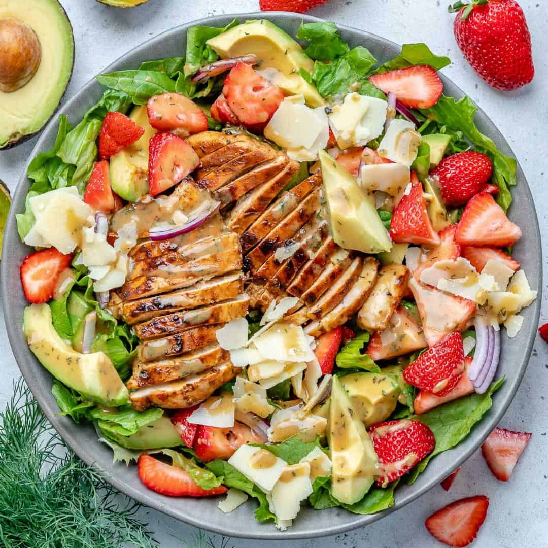 Order Grilled Chicken Salad food online from Omg Pizza Richmond store, Richmond on bringmethat.com