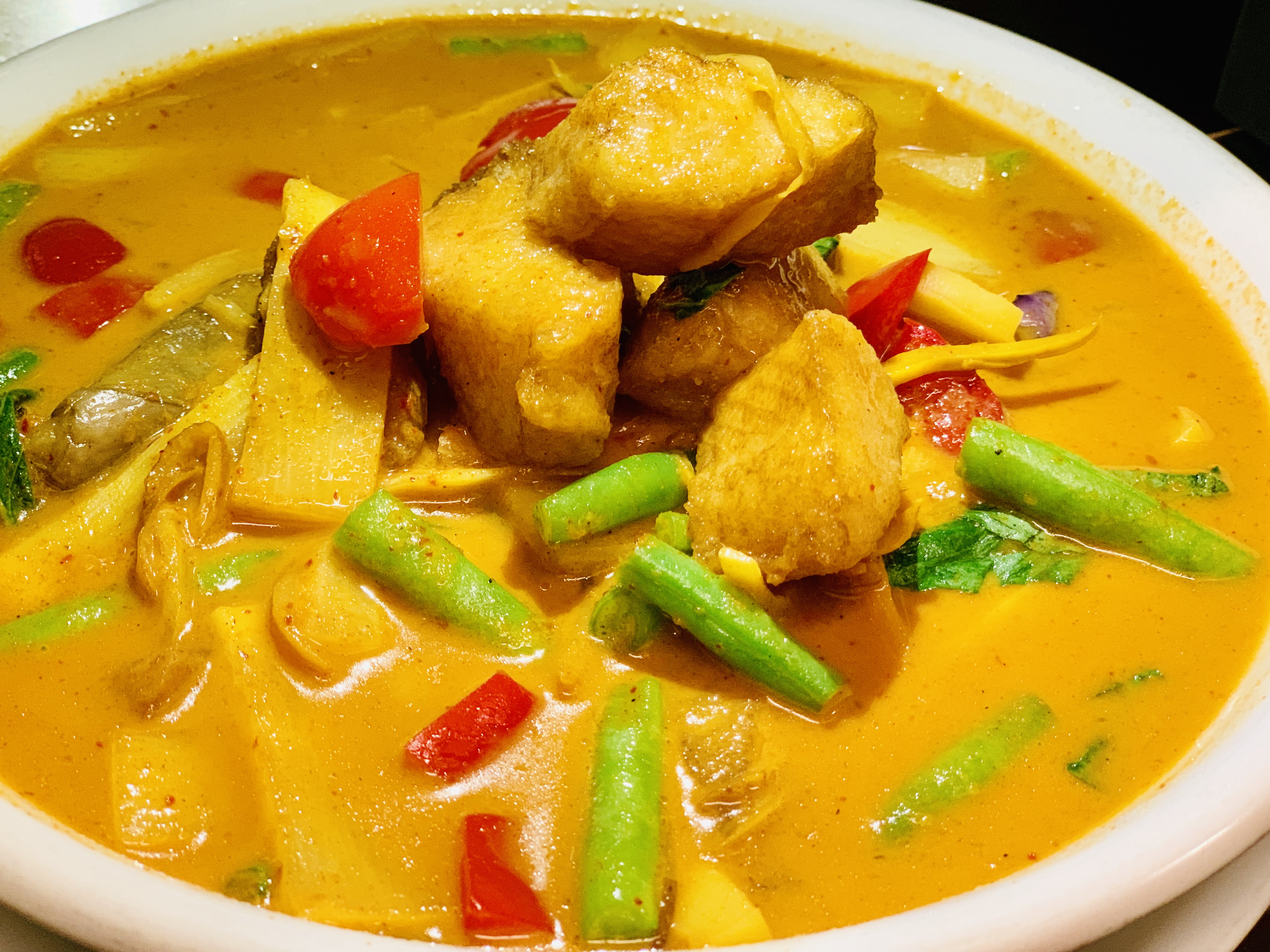 Order 19. Thai Spicy Catfish food online from Kao Thai store, Silver Spring on bringmethat.com