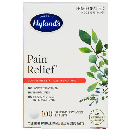 Order Hyland's Pain Relief Tablets (100 ct) food online from Rite Aid store, DUBOIS on bringmethat.com