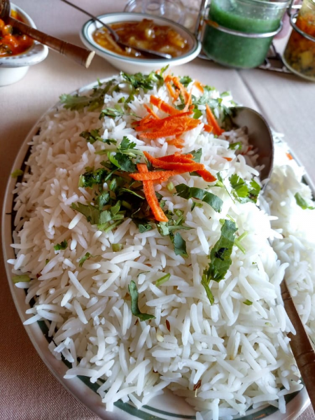 Order Plain Rice food online from India's Restaurant store, Los Angeles on bringmethat.com