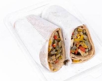 Order Grilled Vegetable Wrap food online from Fialkoff Kosher Pizza store, Lawrence on bringmethat.com
