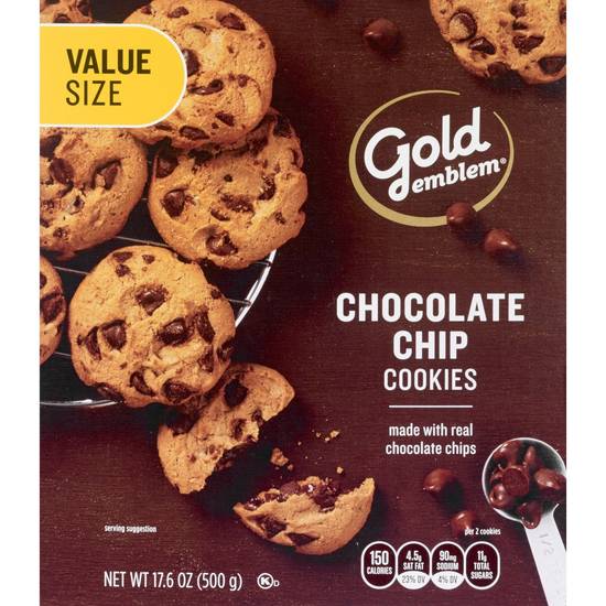 Order Gold Emblem Chocolate Chip Cookies, 17.6 OZ food online from CVS store, CARMICHAEL on bringmethat.com
