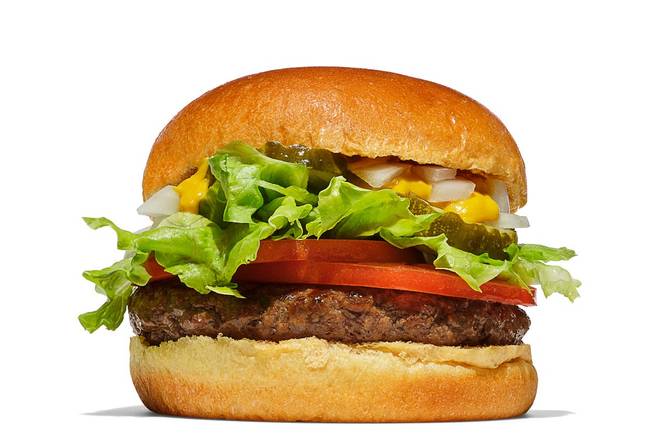 Order Little Hat Burger (Single Meat) food online from Hat Creek Burger Co. store, Coppell on bringmethat.com