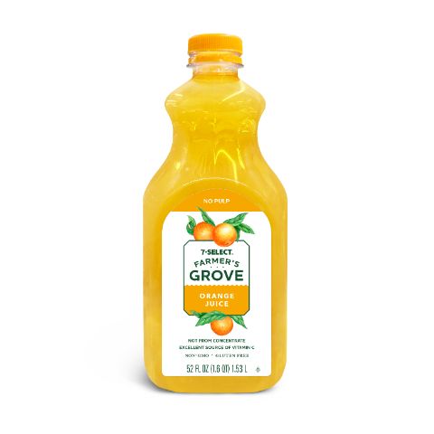 Order 7 Select Farmers Grove Orange Juice 52oz food online from 7-Eleven store, Ellwood City on bringmethat.com