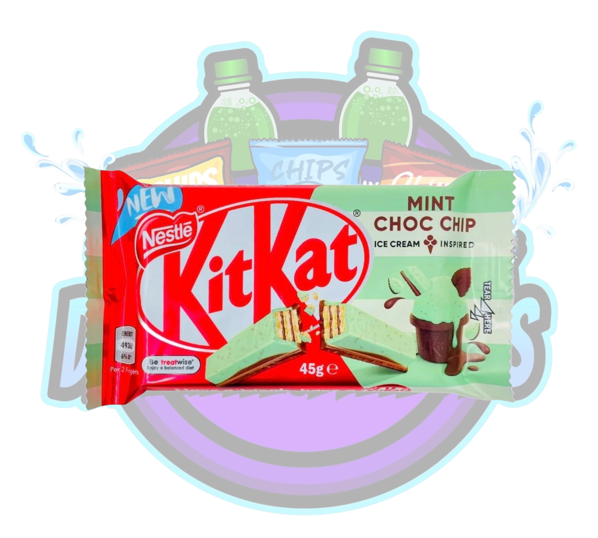 Order Kit Kat Mint Chocolate Chip food online from Dramaticflavors store, Bethlehem on bringmethat.com