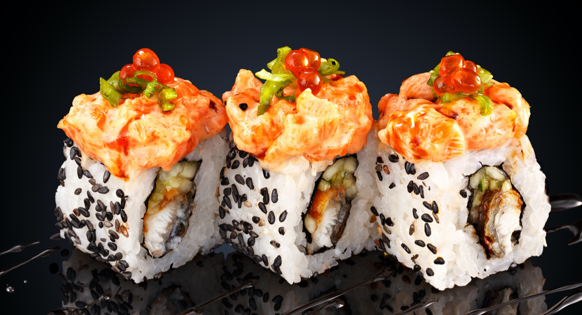 Order Samurai Salmon Roll food online from Dragonfly store, Linden on bringmethat.com