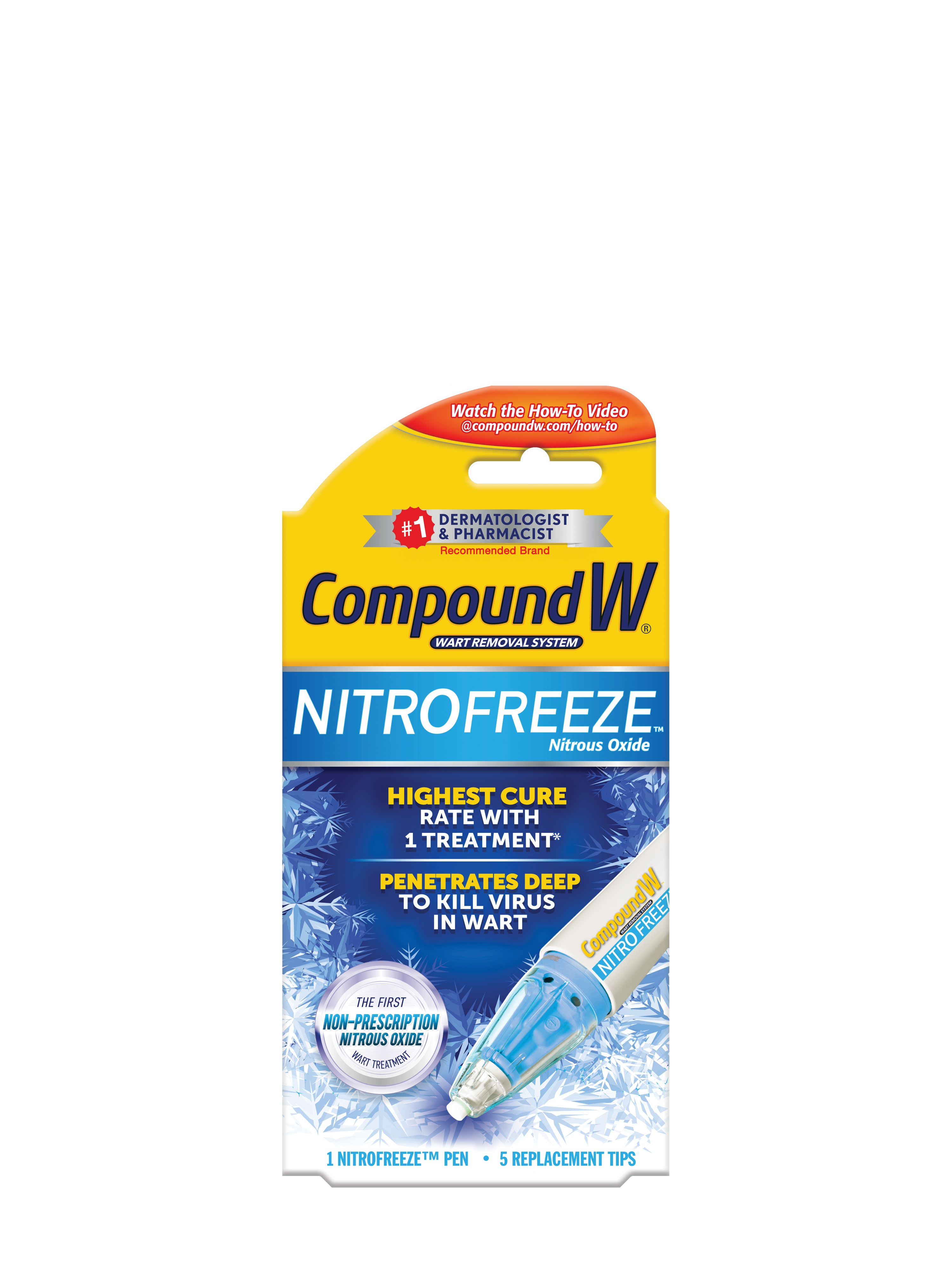 Order Compound W NitroFreeze Wart Removal Pen & Tips - 5 ct food online from Rite Aid store, CORNING on bringmethat.com