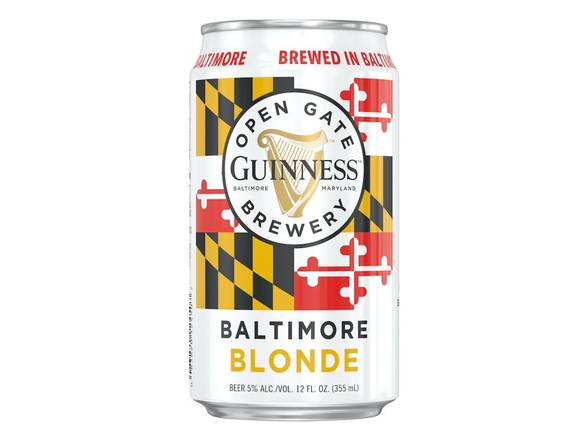 Order Guinness Baltimore Blonde - 12x 12oz Cans food online from Magothy Wine & Spirits store, Severna Park on bringmethat.com