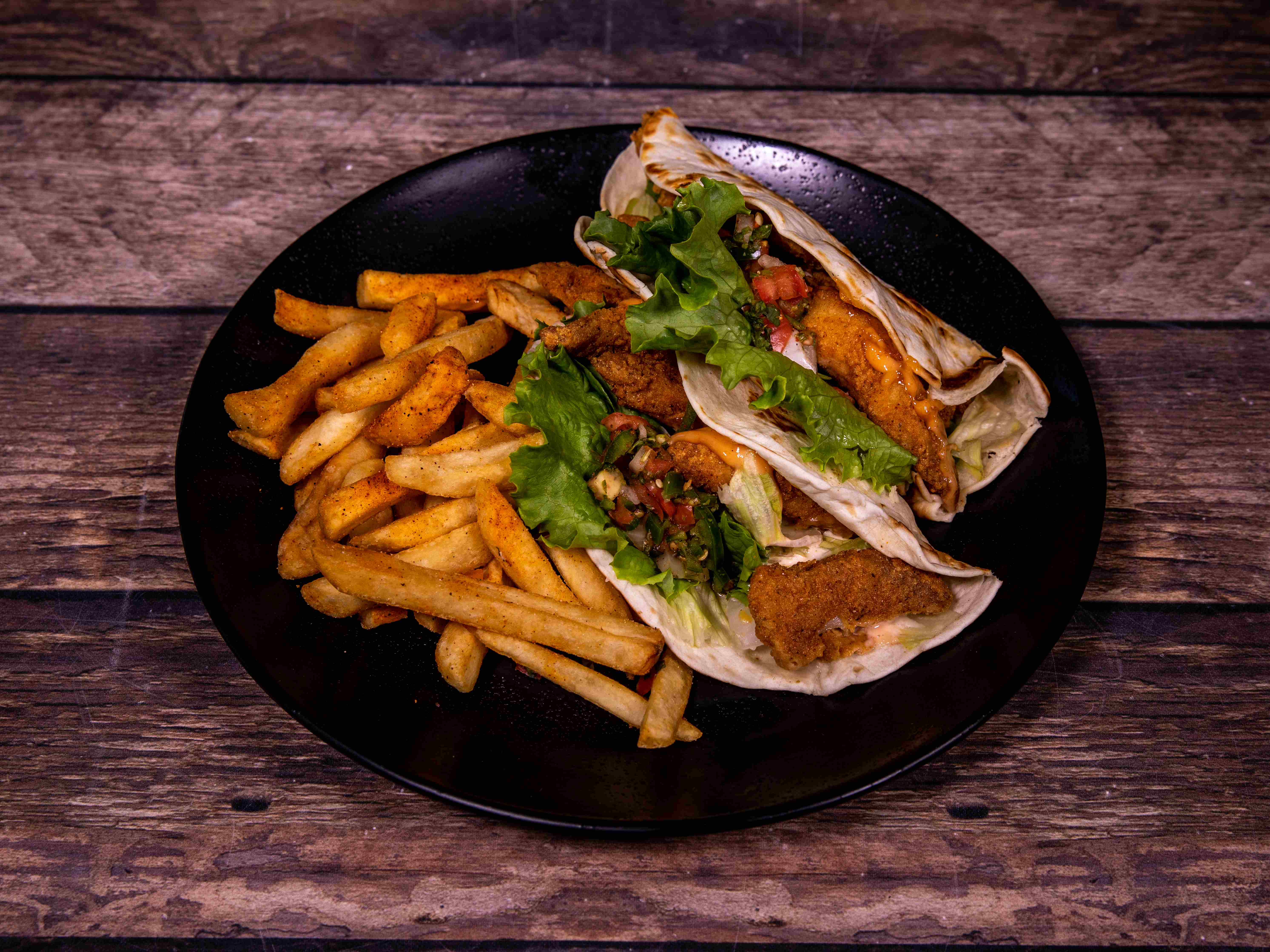 Order Fish Tacos food online from Shuck N Jive store, Dallas on bringmethat.com