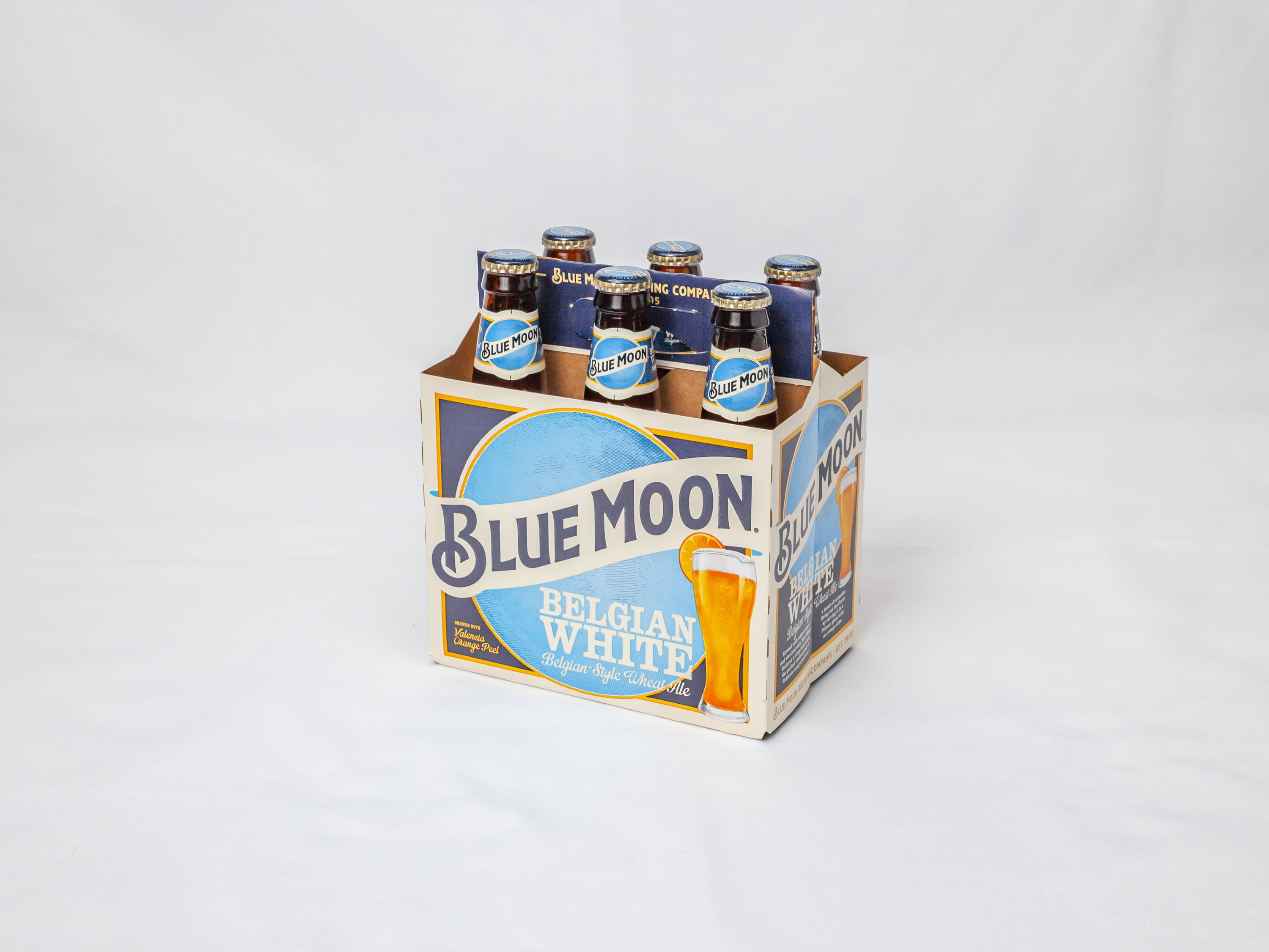 Order 6 Pack of 12 oz. Bottled Blue Moon Beer food online from Bucktown Food And Liquor store, Chicago on bringmethat.com