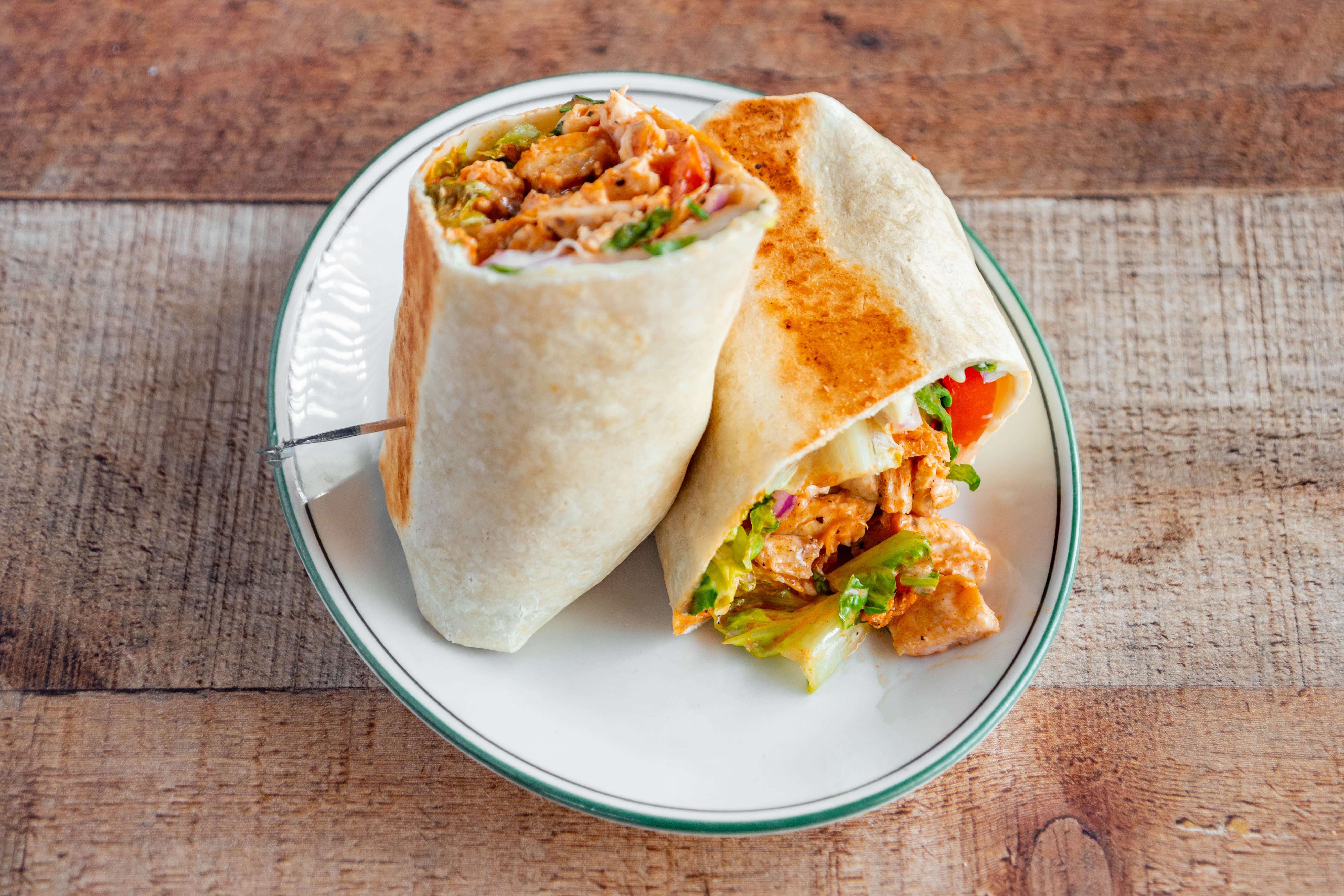 Order Buffalo Chicken Wrap - Wraps food online from Fratelli Pizzeria & Cafe store, Bethlehem on bringmethat.com