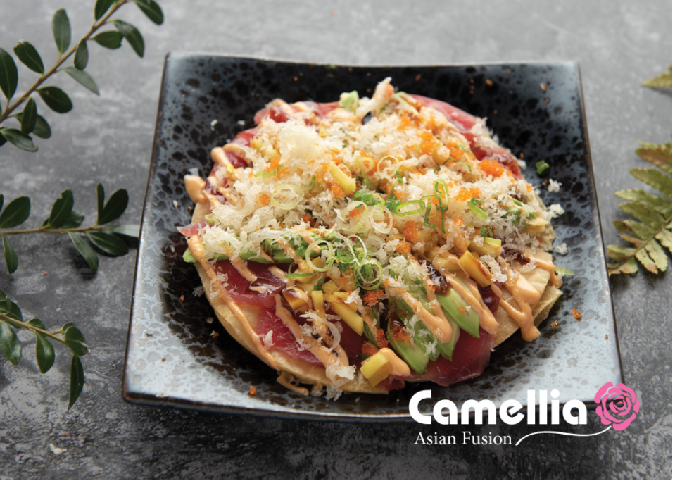 Order Sushi Pizza  food online from Camellia Asian Fusion store, Oceanside on bringmethat.com