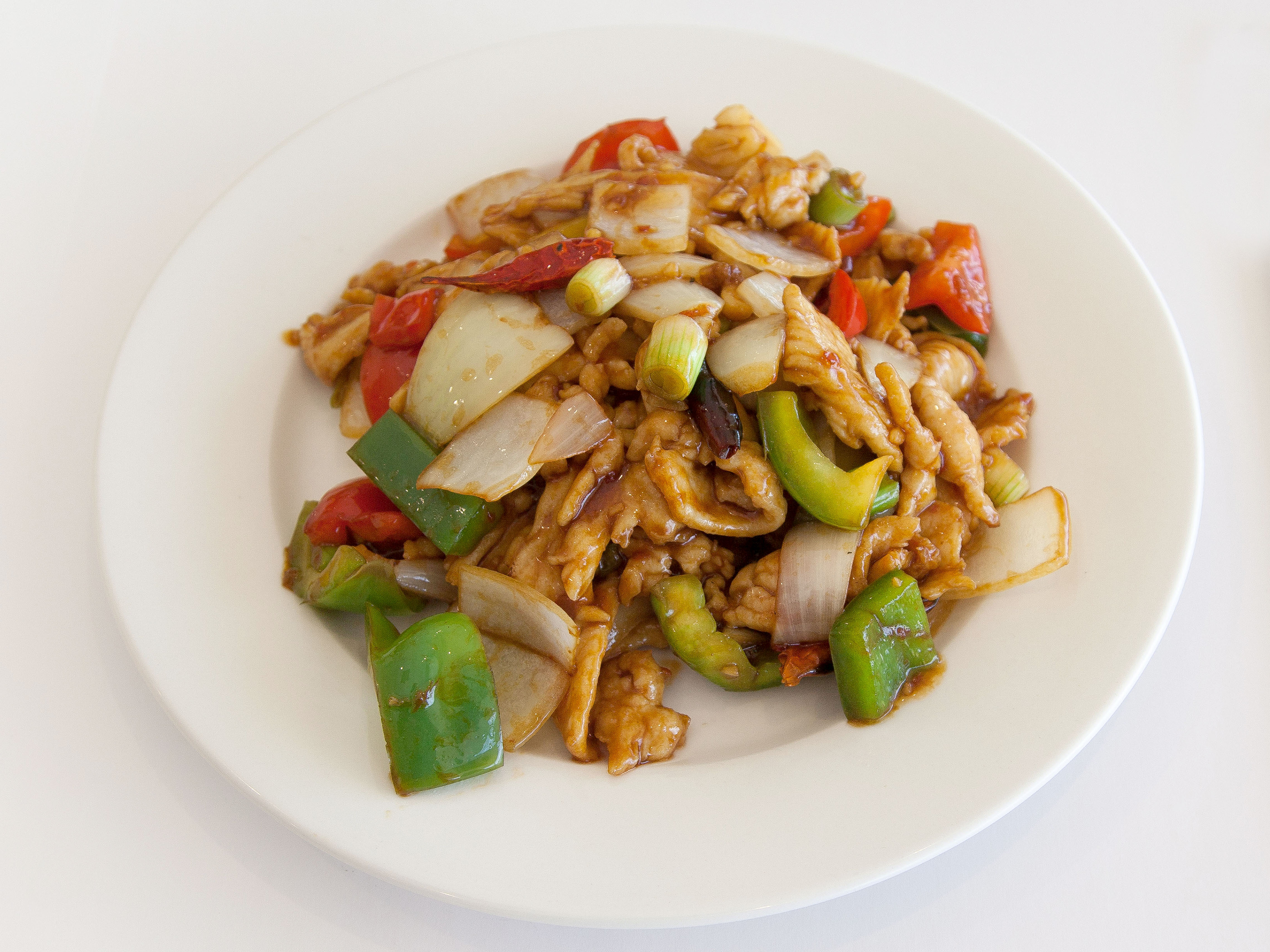 Order 161. Kung Pao Chicken 宫 保 鸡 片 food online from Fortune House store, Los Angeles on bringmethat.com